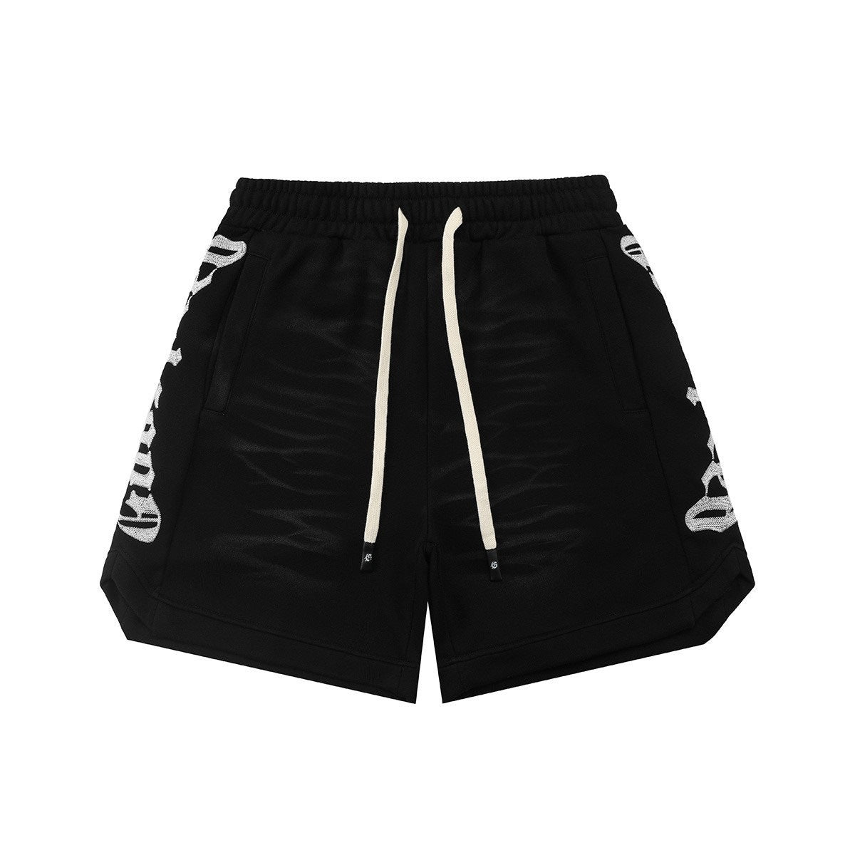 Classic embroidered logo letter shorts, perfect for summer, high-street Short