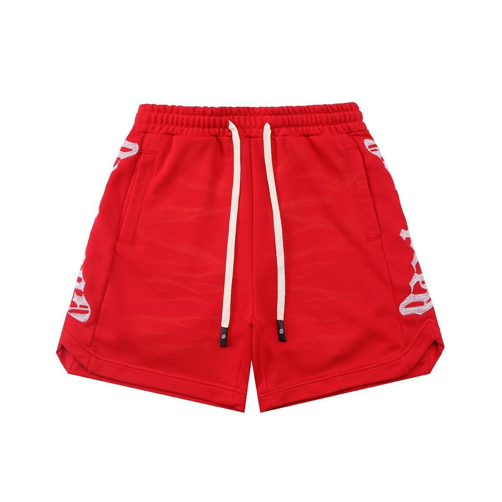 Classic embroidered logo letter shorts, perfect for summer, high-street Short