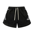 Classic embroidered logo letter shorts, perfect for summer, high-street Short