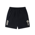 American street style terry cloth embroidered letter drawstring Short