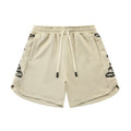 Classic embroidered logo letter shorts, perfect for summer, high-street Short