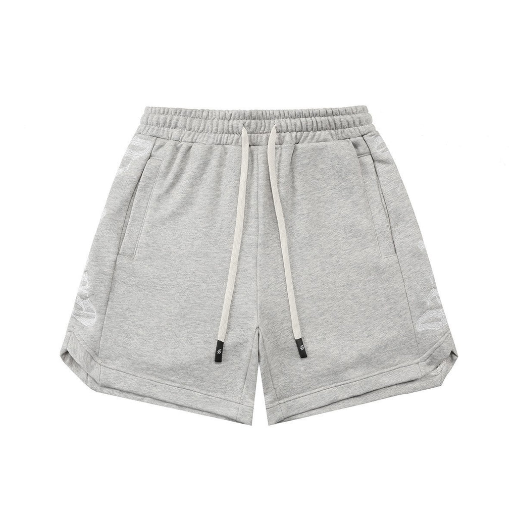Classic embroidered logo letter shorts, perfect for summer, high-street Short