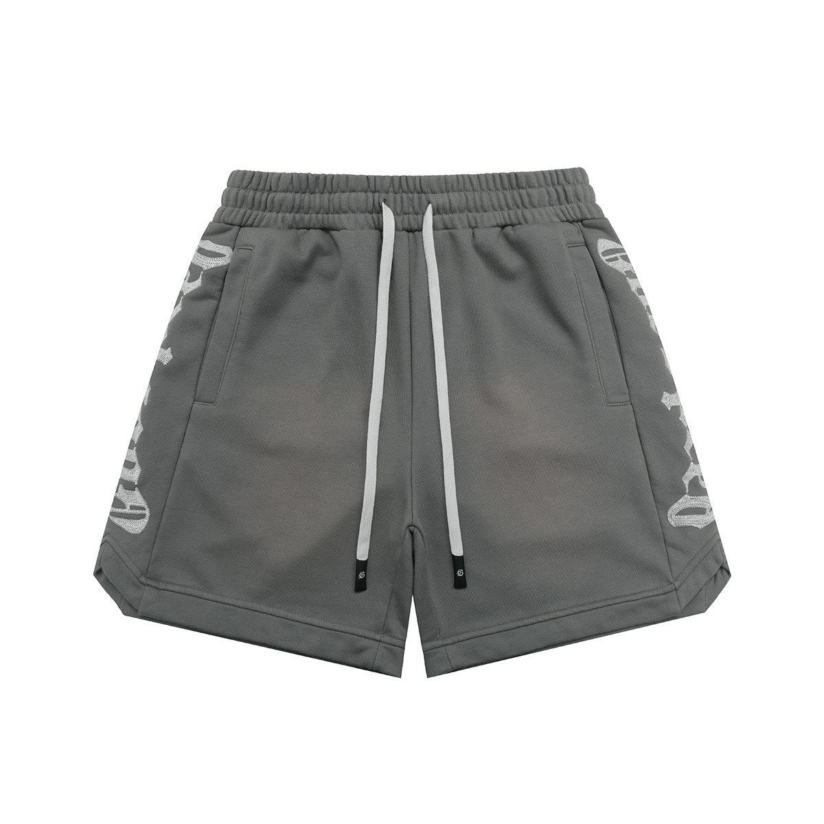 Classic embroidered logo letter shorts, perfect for summer, high-street Short